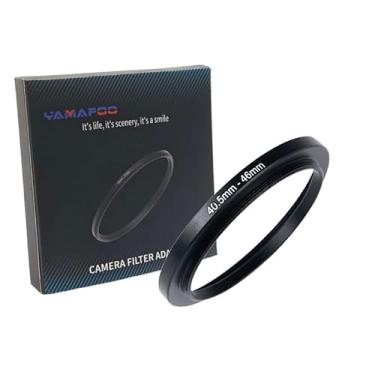 Imagem de Adaptador de anel de metal para cima/para baixo compatível com câmeras mirrorless DSLR Lens, conversor de rosca de filtro UV CPL ND, preto (40,5-46)