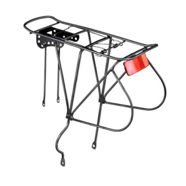 Imagem de simhoa Suporte traseiro para bicicleta, componentes para assento traseiro de bicicleta, suporte para transporte de carga de fácil instalação para entrega ao, Versão com Furo Grande