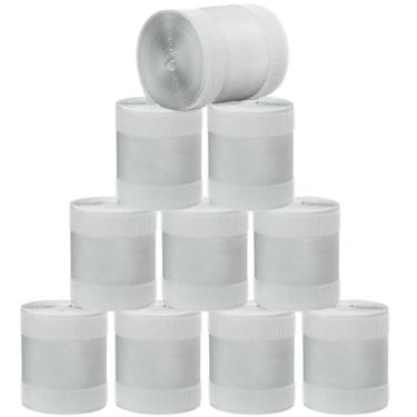 Imagem de WILLBOND Protetor de cabos de cobertura de piso aderente apenas para carpete de escritório comercial (30 metros, cinza)