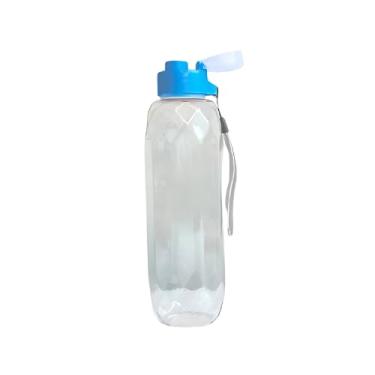 Imagem de Garrafa Squeeze de Plástico Para Bebidas Com Alça 600ml (Azul)