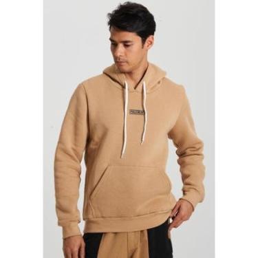 Imagem de Blusa Moletom Masculina Com Capuz Polo Wear Bege Médio-Masculino