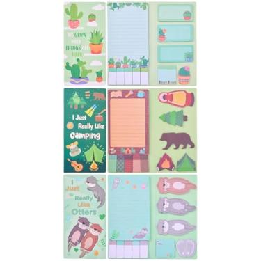 Imagem de Tretdaity Conjunto de notas adesivas de volta às aulas em vários tamanhos em formato de quadro-negro, cadernos, paredes, blocos autoadesivos, material escolar para estudantes, professores, presente (3