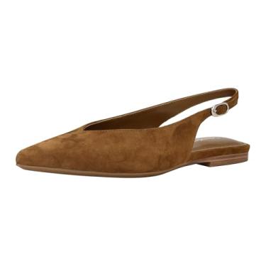 Imagem de Calvin Klein Sapatilha feminina Galiana Ballet, Camurça natural escura 122, 40