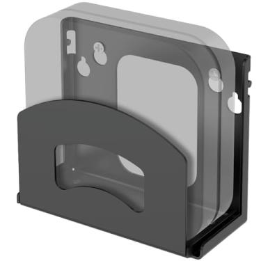 Imagem de Suporte de caixa de cabo, suporte de parede ajustável para dispositivos pequenos e largos, como dispositivos de mídia de transmissão, leitores de DVD e caixas