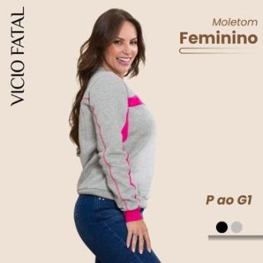 Imagem de Blusa Feminina Moletom Invernal Gola O-Feminino
