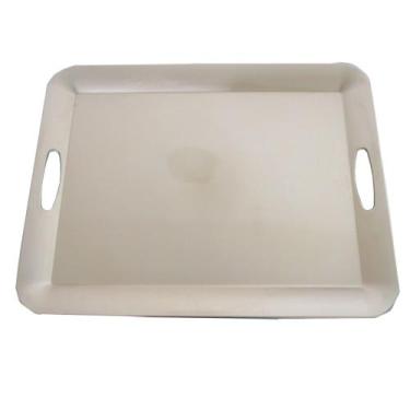 Imagem de Bandeja laqueada 45,5x34,5x2,3cm - Niazitex, Bege