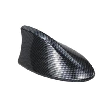 Imagem de Antena Veículo Automotivo Shark Tipo Barbatana Tubarão Universal Esportiva Funcional Recepção Rádio Sinal AM FM Teto Carro Universal Cores (CARBONO STYLE Shark Barbatana)