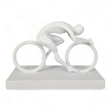 Imagem de Estátua Atlético Bike Bice Bicicleta Obra Presentes Ciclista (Branco)