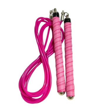 Imagem de Corda de pular Buddy Lee Ninja Warrior – Rosa – Corda de velocidade ajustável para fitness, HIIT, CrossFit e Boxe – Livre de emaranhados com rolamentos de esferas de precisão – Alças duráveis, leves e