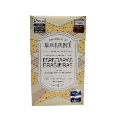 Imagem de Chocolate Branco com Especiarias Brasileiras Baianí 58g