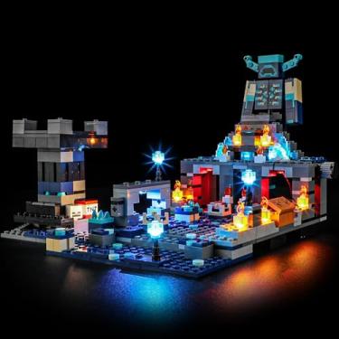 Imagem de Mililier Kit de luz LED para Lego 21246 Minecraft The Deep Dark Battle, compatível com o modelo de blocos de construção Lego 21246 (não inclui o conjunto de blocos)