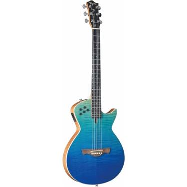 Imagem de VIOLAO SOLIDO EQ TAGIMA CLASSIC MODENA ST TRANSPARENT BLUE FLAMED
