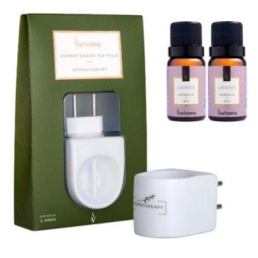 Imagem de Aparelho Aromatizador Elétrico Porcelana Via Aroma + Duas Essencias La