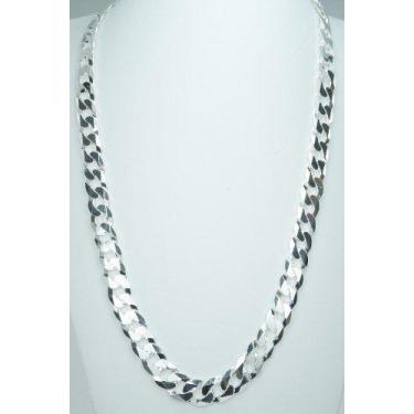 Imagem de Corrente E Pulseira Masculina Grossa Grumet Prata 925 Maciça - DR Joia