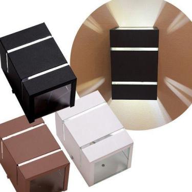 Imagem de Kit 3 Arandelas 2 Foco E 2 Friso Externa Parede Muro Ar1510 - IDEALLUM