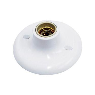 Imagem de Plafon Taschibra Porcelana Redondo E27 Bivolt Branco