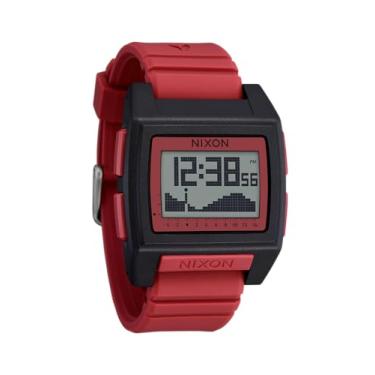 Imagem de NIXON Relógio digital Base Tide Pro A1307 para homens e mulheres – Resistente à água, perfeito para surfe, mergulho, pesca – Relógios masculinos para esportes aquáticos – mostrador de relógio de 42 mm