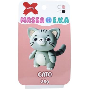Imagem de Massa de Eva, Make+, Criativa, Gato, com 04 Cores, 28 g