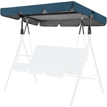 Imagem de Substituição Do Dossel De Balanço De 2-3 Lugares, Dossel De Assento De Balanço De Jardim à Prova D'água à Prova De Poeira, Substituição De Dossel, Purple, 142 * 120 * 18cm