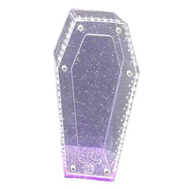 Imagem de IEUDNS Caixa de acrílico para aranhas saltadoras, terrário, caixa de criação em formato de caixão para louva-a-, sapos, mini tanque para aranhas, habitat