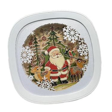 Imagem de IEUDNS Caixa de sombra para luz noturna de Natal, lâmpada criativa portátil para decoração de mesa, sala de estar, lareira, quarto, ação de Graças