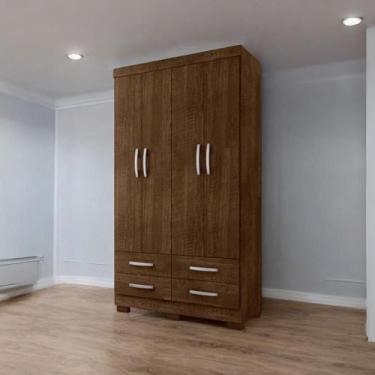 Imagem de Roupeiro Parma 04 Portas e 04 Gavetas Malbec - Mobiliar Home Shop