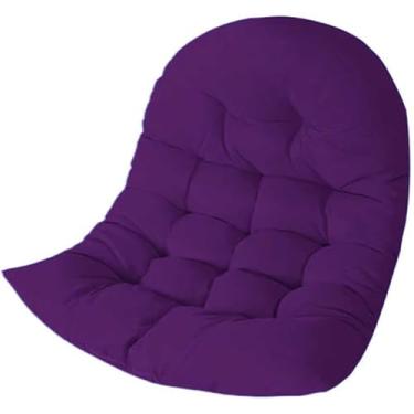 Imagem de Almofada de cadeira balanço para cadeira balanço de rato de pátio de jardim, almofada de cadeira de rede em forma de ovo para decoração de móveis de interior / exterior, J