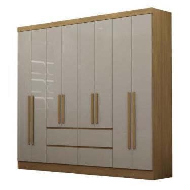 Imagem de Guarda Roupas Casal 8 Portas 4 Gavetas Turim Luciane - OPERAÇÃO LUCIAN