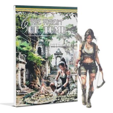 Imagem de Snycler Livro de adesivos - 20 folhas de adesivos de PET vintage para álbuns, diários de lixo, efêmeras e artesanato decorativo - A floresta da tumba