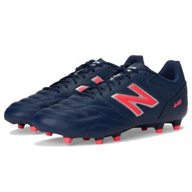 Imagem de New Balance Tênis de futebol masculino 442 Team Fg V2, Nb azul marinho/prata/vermelho energético, 39