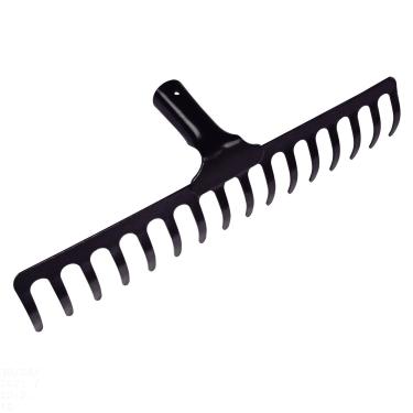 Imagem de Tramontina Ancinho Metálico Curvo Leve, 16 Dentes, Sem Cabo