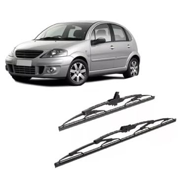 Imagem de Par Palheta Parabrisa C3 2006 2007 2008