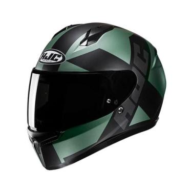 Imagem de Capacete Hjc C10 Tez Verd Pret  56 F016