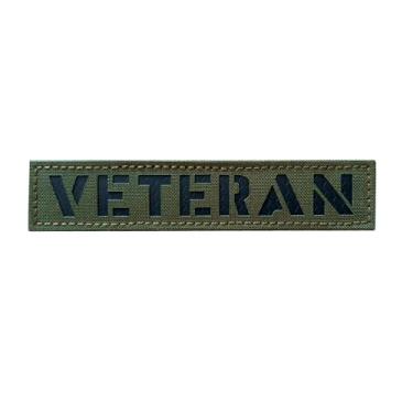 Imagem de Patch infravermelho infravermelho veterano 12,5 x 2,5 cm OD verde com gancho e laço corte a laser para chapéus, bolsas, mochilas, coletes, jaquetas (IR-OD verde, 5X1 polegadas)
