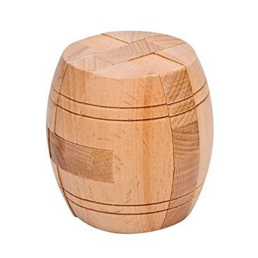 Imagem de Ahyuan Handmade Powder Barrel Wooden Puzzles for Adults an Interlocking 3D Brain Teaser Puzzles for Adults Hidden Passage Works on a Classic Mechanical Puzzle Concept (Natural)