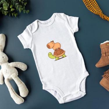 Imagem de Body Algodão Bebê Reborn Capyvara Bodie Roupa Recém-nascido - Bellvi, 