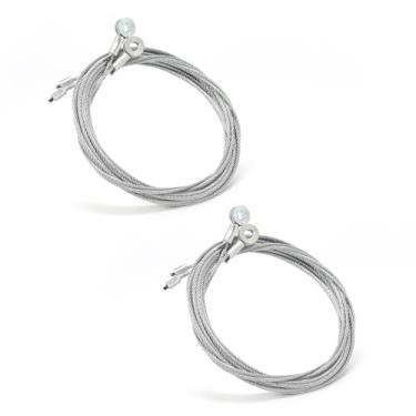 Imagem de scottchen PRO Cabo de substituição de reboque fechado de 381.0 cm (3,8 m), porta de rampa de reboque de carga fechada 12,5', fios de porta de rampa traseira de aço para rampas de carregamento - pacote