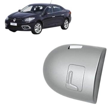 Imagem de Moldura Ponta Maçaneta Externa Fechadura Acabamento Compatível Com Fluence Gt Turbo 2011 Á 2018 (SILVER)