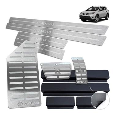 Imagem de Soleira Pedaleira Descanso Rav4 2001 A 2012 Prata Baixo R.