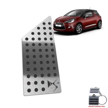 Imagem de Descanso De Pé Em Aço Inox Citroen Ds3 2012 a 2017 Preto