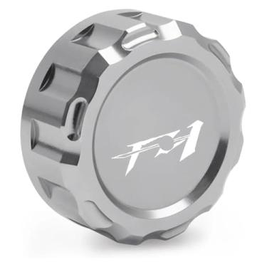 Imagem de Tampa do reservatório mestre do cilindro de fluido de freio traseiro CNC compatível com universal FZ1 FZ 1 FZ1S FZ6 FAZER/FZ6R/FZ6S/FZ6N todos os anos (titânio)