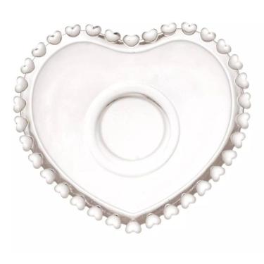 Imagem de Xícara Para Chá Cappuccino Com Pires De Coração - Cristal