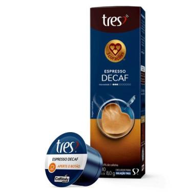 Imagem de Capsula cafe espresso descafeinado 10un - 3 CORACOES