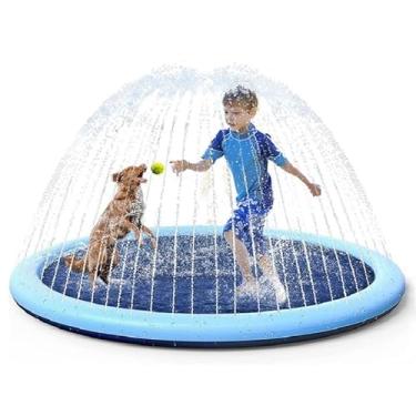 Imagem de Piscina Sprinkler 1.5m - Diversão Refrescante para Crianças e Pets! Brinquedo de Verão Perfeito para Seu Quintal.