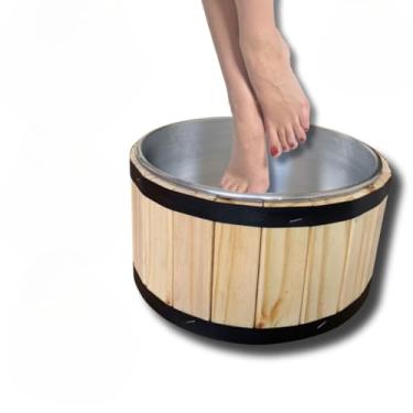 Imagem de Tina Escalda Pés, Bacia de Pé Pedicure Balde Newborn Pinus, Alivia Profundamente A Fadiga