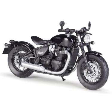 Imagem de Modelo de motocicleta Bonneville Bobber em metal fundido em escala 1/1