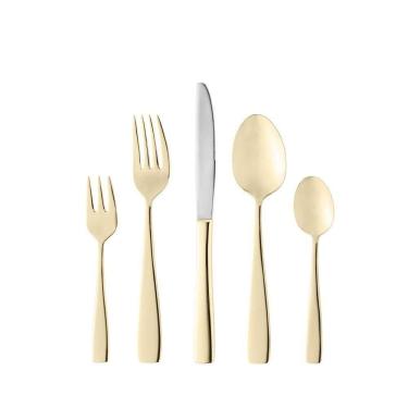 Imagem de Faqueiro Em Inox Pisa Dourado Com 30 Peças Wolff