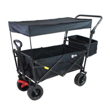Imagem de Carrinho Dobrável Montclair 80kg com Cobertura Preto Nautika