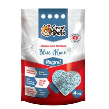 Imagem de Great Pets Areia Higiênica Premium Blue Moon 4kg Natural