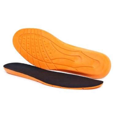 Imagem de Palmilha Ortopédica Gel Confortavel Unissex Macia Esporão Para Tenis Sapato Bota (Laranja, 41)